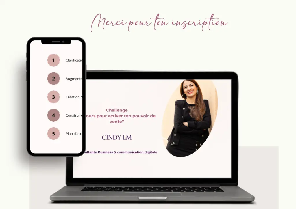 Challenge 5 jours pour Activer ton pouvoir de vente Pour les coachs et thérapeutes au féminin Transforme ta vision de la vente sur le web et attire les clients qui te ressemblent